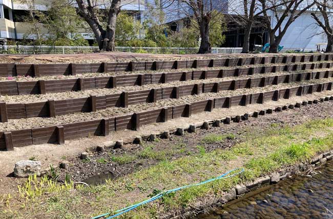 角形2連ステップ・杭